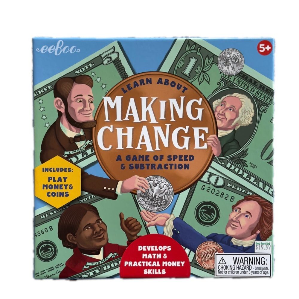 eeBoo Making Change Kids Children’s Game. Screen Free Learning. Gift.